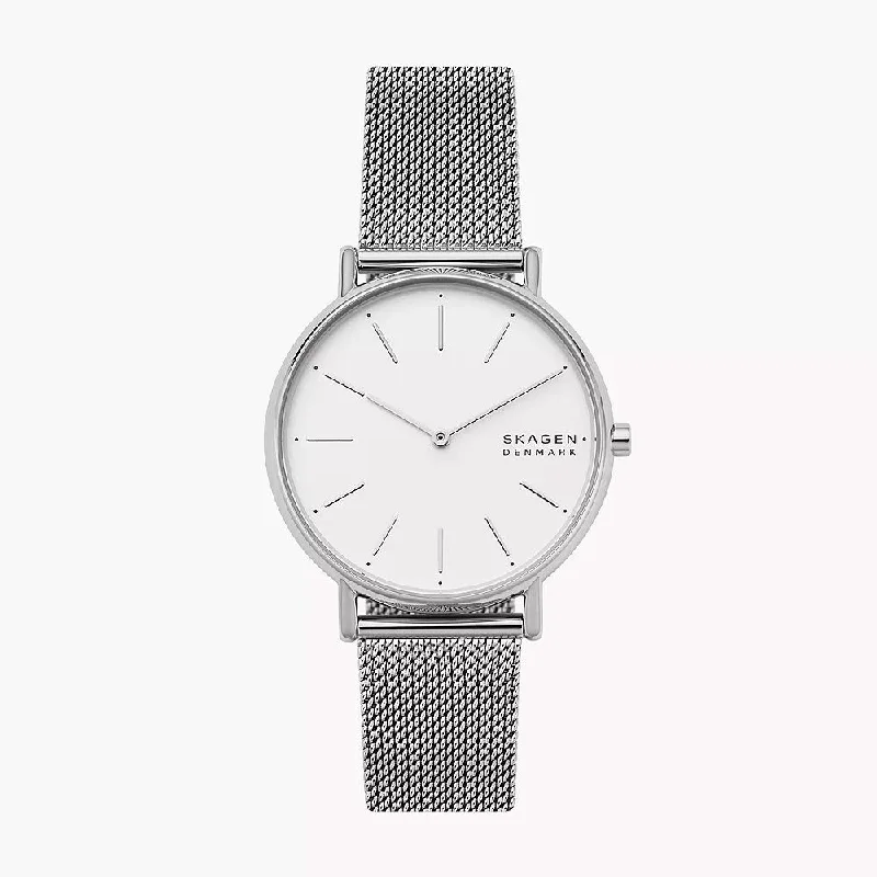 SKAGEN SKW2785 Signatur Silver-Tone Steel Women's Mesh Watch