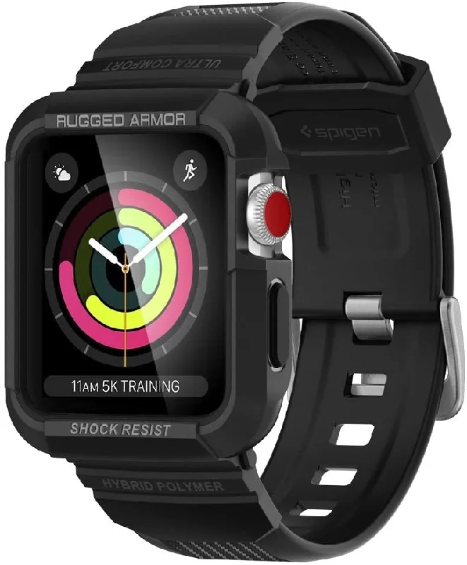 Spigen Apple Watch Rugged Armor Pro Strap (Black)