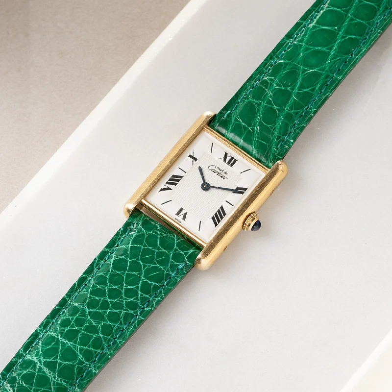 Strap for Cartier 17.5 mm - The Smaragd Green Alligator Watch Strap