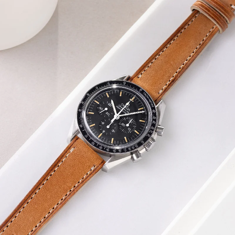 Strap for Omega Speedmaster Professional - Brown Retro Leather