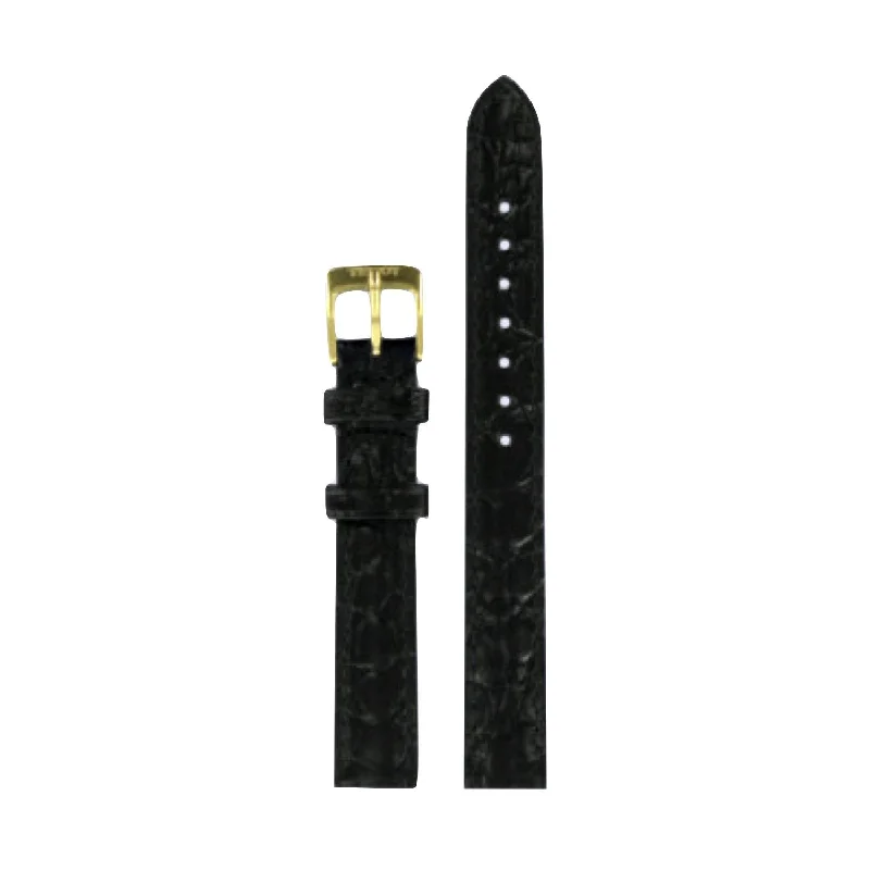 Tissot 13mm Ligne Suede Black Leather Strap