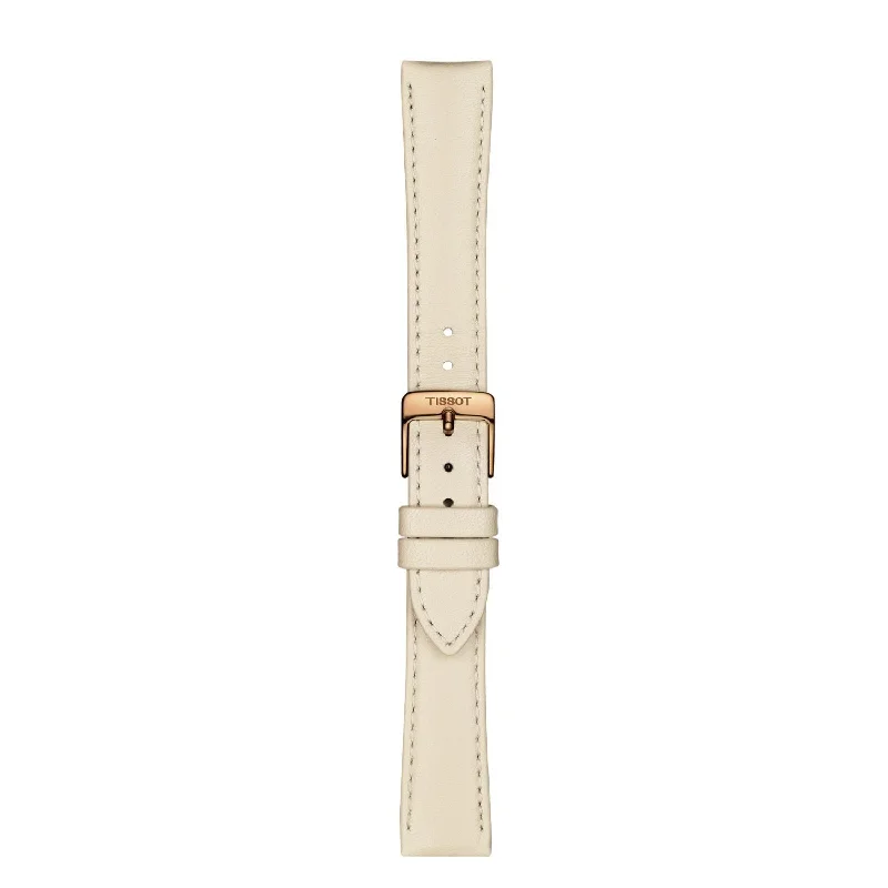 Tissot 16mm Bella Ora Beige Leather Strap