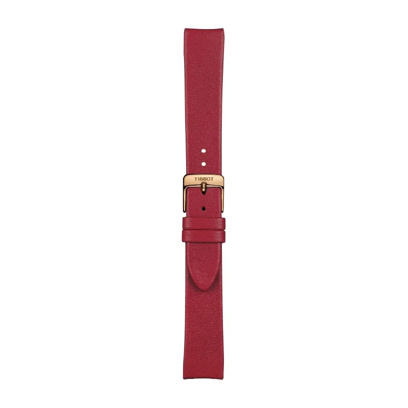 Tissot 16mm Bella Ora Red Leather Strap