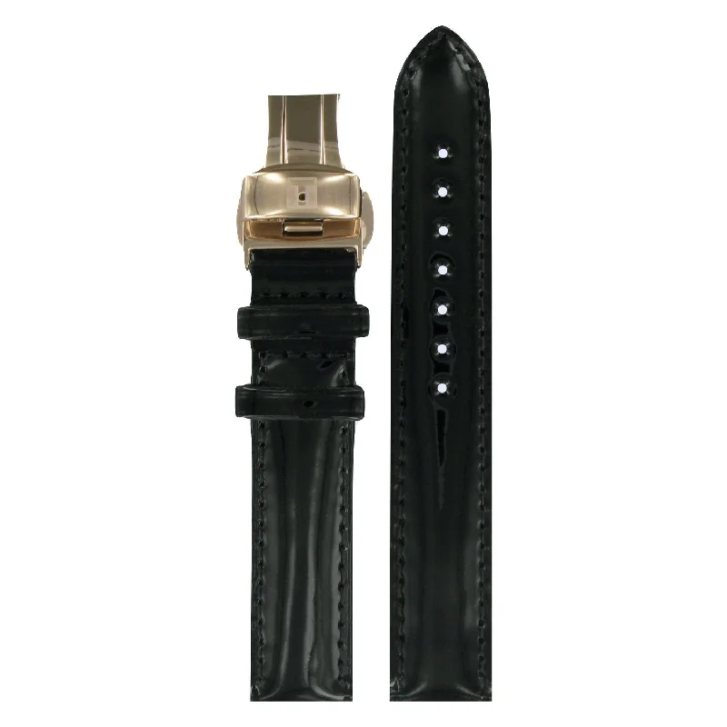 Tissot 16mm Cera Black Leather Strap