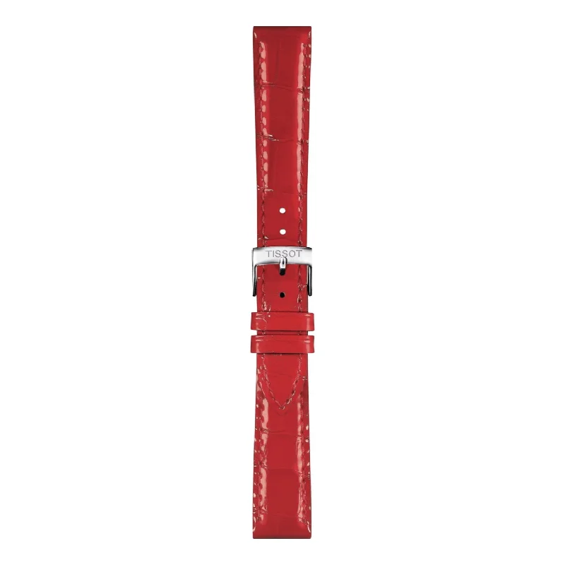 Tissot 16mm PR 100 Red Leather Strap