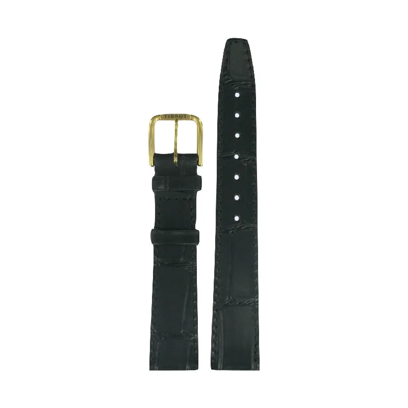 Tissot 17mm Reader's Digest Black Leather Strap