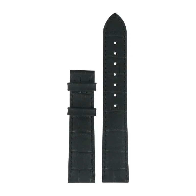 Tissot 18mm Porto Black Leather Strap without Buckle