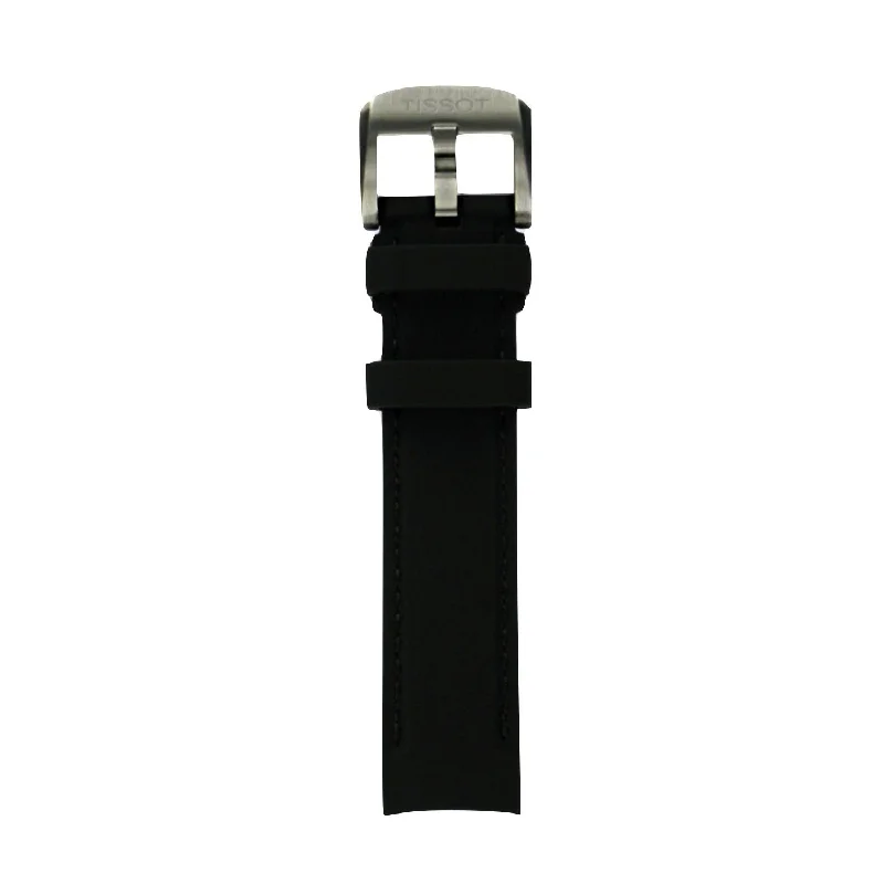 Tissot 19mm Quickster Black Silicone Rubber Strap